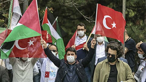 مظاهرات في تركيا نصرة للمسجد الأقصى