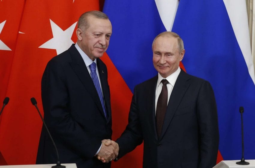 العلاقات التركية الروسية… بوتين يهنئ أردوغان بالسنة الميلادية الجديدة