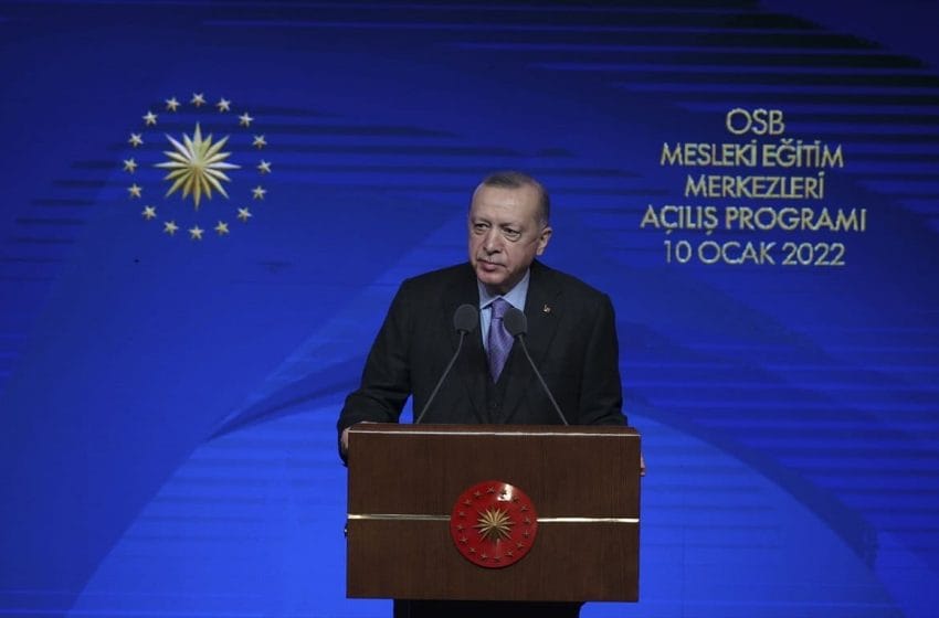  أردوغان: نهدف لضم 1 مليون شاب إلى الثانويات المهنية في تركيا