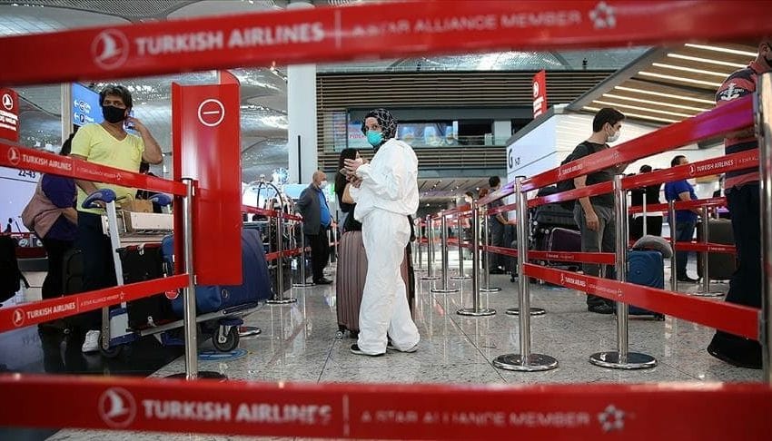  عودة إلزامية مسحات كورونا في تركيا للمسافرين داخليا بالطائرات