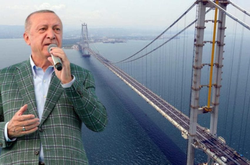 أردوغان يعلن موعد افتتاح جسر تشاناكالي 1915 المنتظر