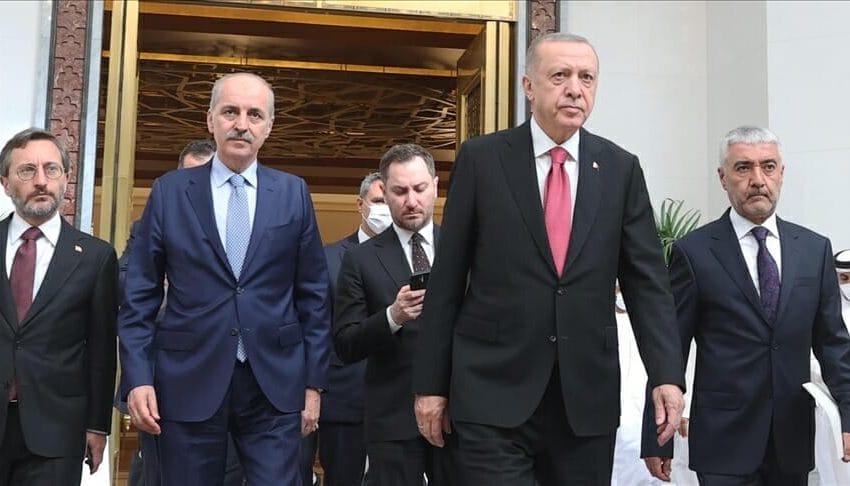  أردوغان يعود الى تركيا بعد زيارة الإمارات للتعزية بوفاة بن زايد